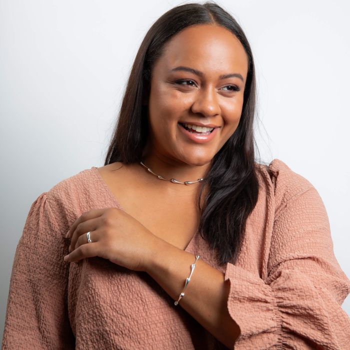 Organic Shaped Droplet Jewellery Set