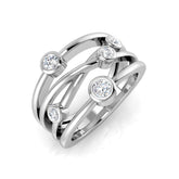 9ct Gold Lab-Grown Diamond Five Stone Boudle Ring 0.42ct