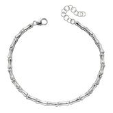 Bamboo Tennis Bracelet | Sterling Silver