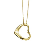 Slip on Yellow Gold Heart Pendant