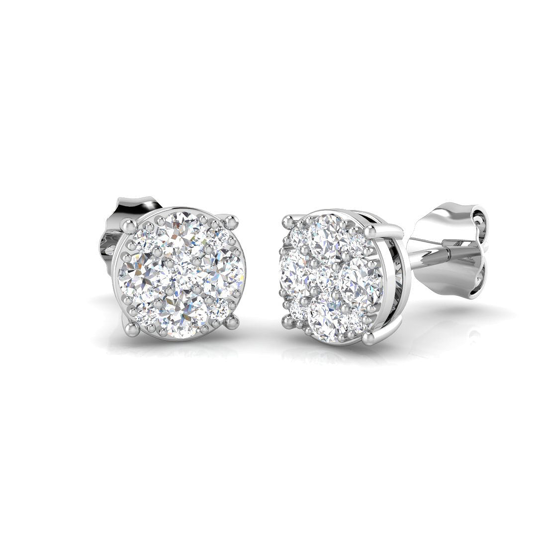 White Gold Earrings