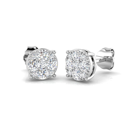 White Gold Earrings
