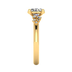 9ct Yellow Gold Lab-Grown Diamond Oval Ring 2.30ct