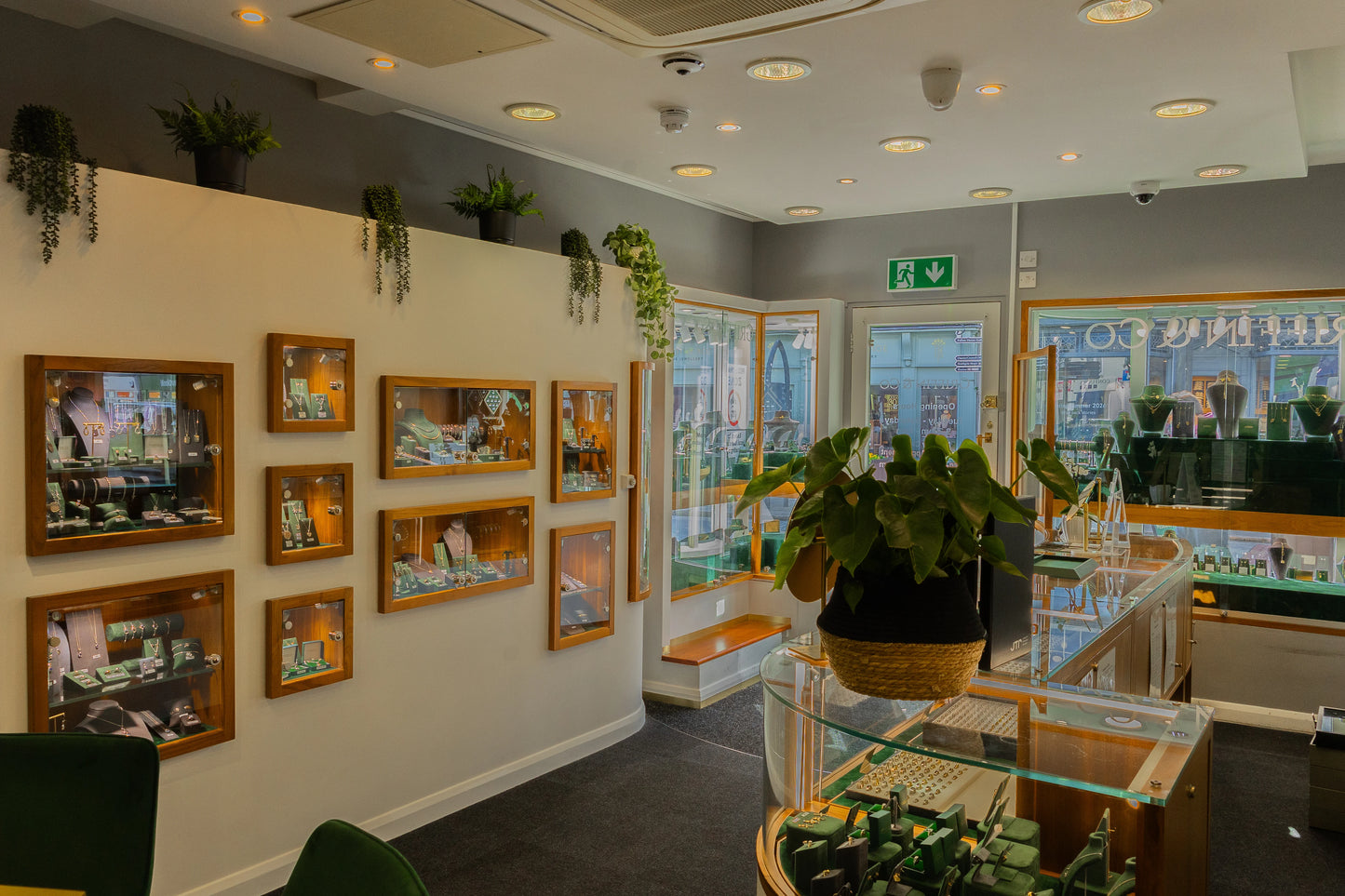 Interior of Griffin & Co in Chichester Jewellery Showroom.