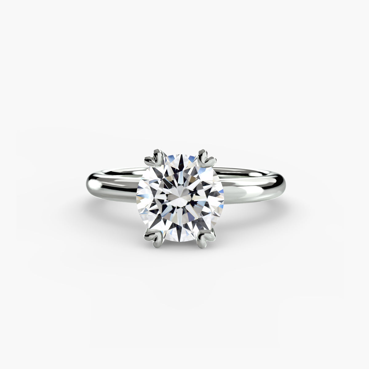 White Gold, Round, down view