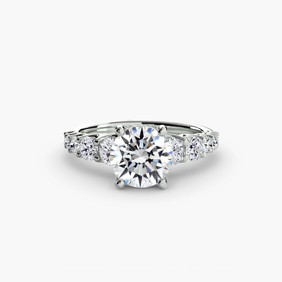 White Gold, Round, down view