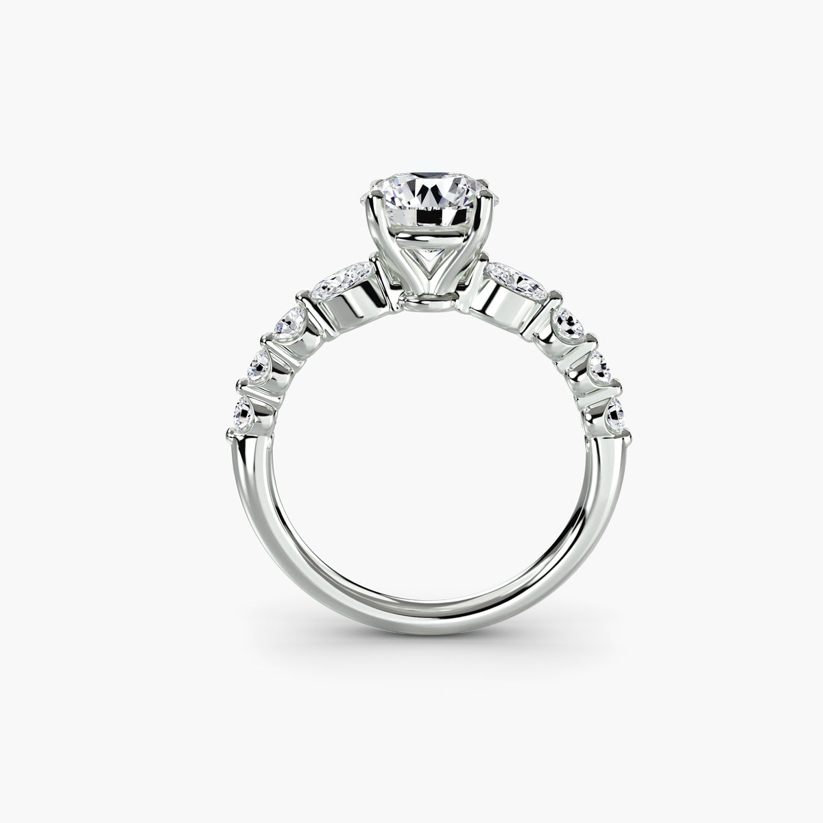 The Tiered Accent Ring, front view