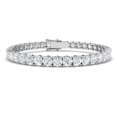 Platinum Lab-Grown Diamond Tennis Bracelet 14.37ct