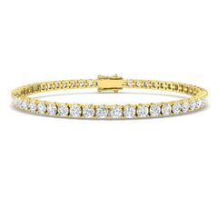 6.99ct Lab-Grown Diamond Tennis Bracelet 9ct Yellow Gold