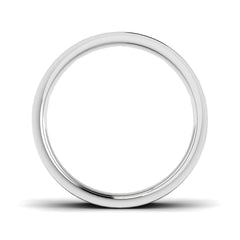 Silver ring on a white background