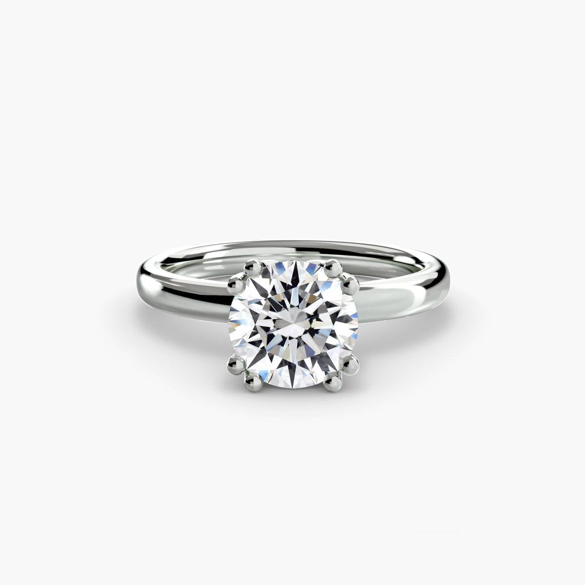 White Gold, Round, down view
