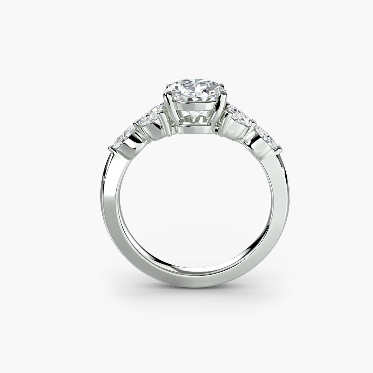 The Shoulder Cluster Ring, front view