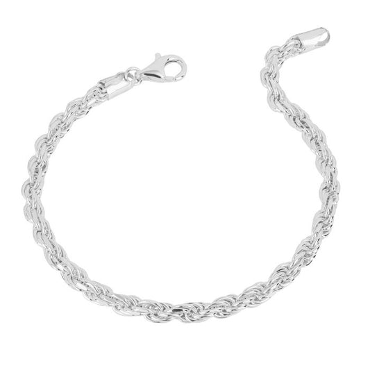 Diamond Cut Rope Chain Bracelet 700