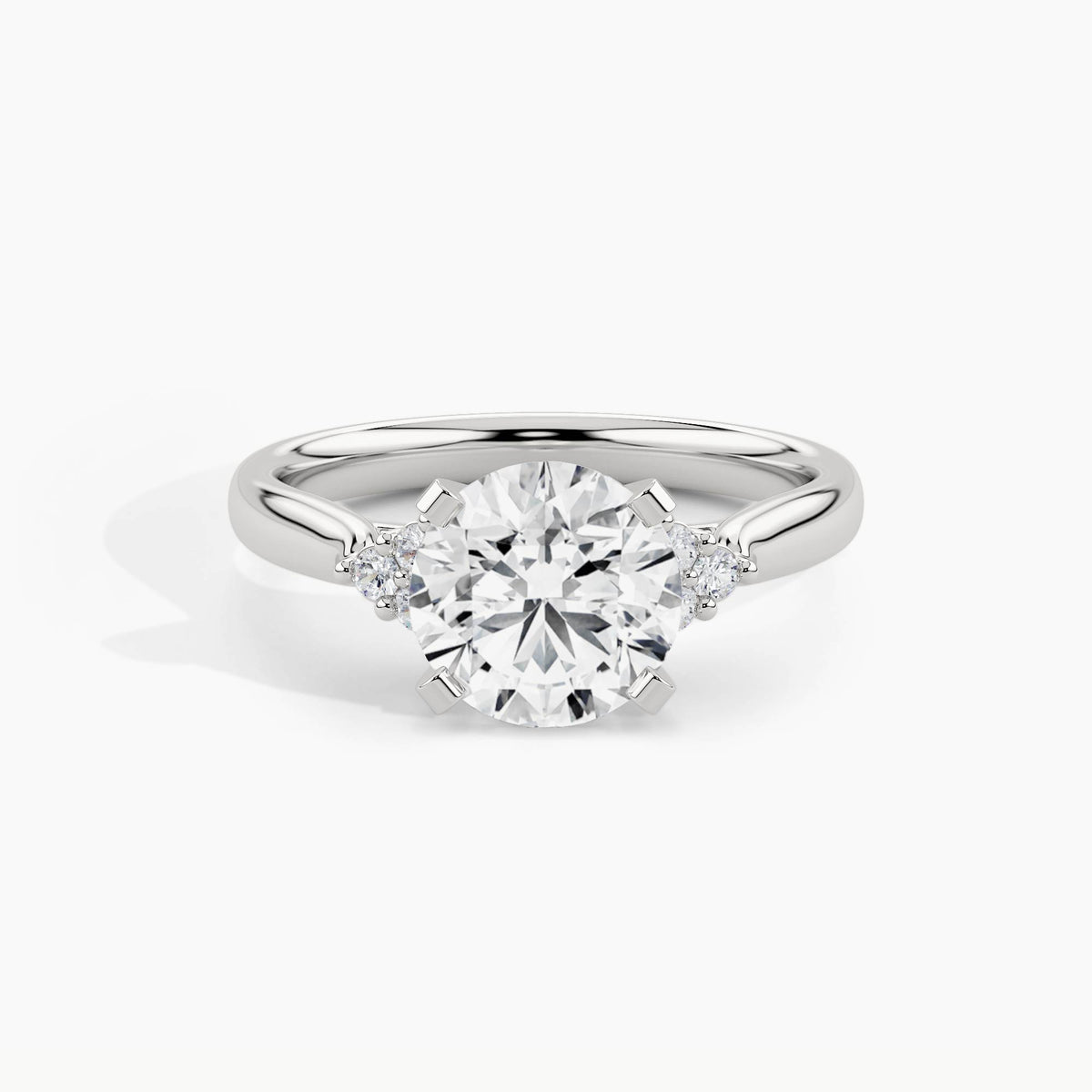 White Gold, Round, down view