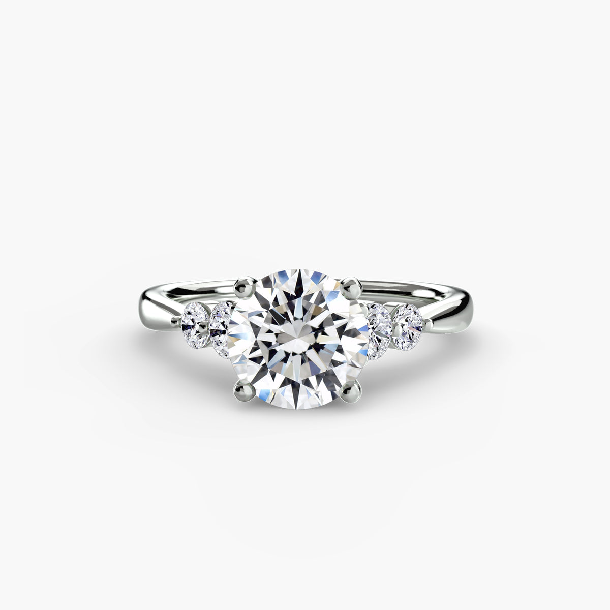 White Gold, Round, down view
