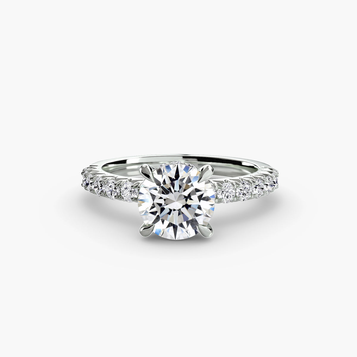 White Gold, Round, down view