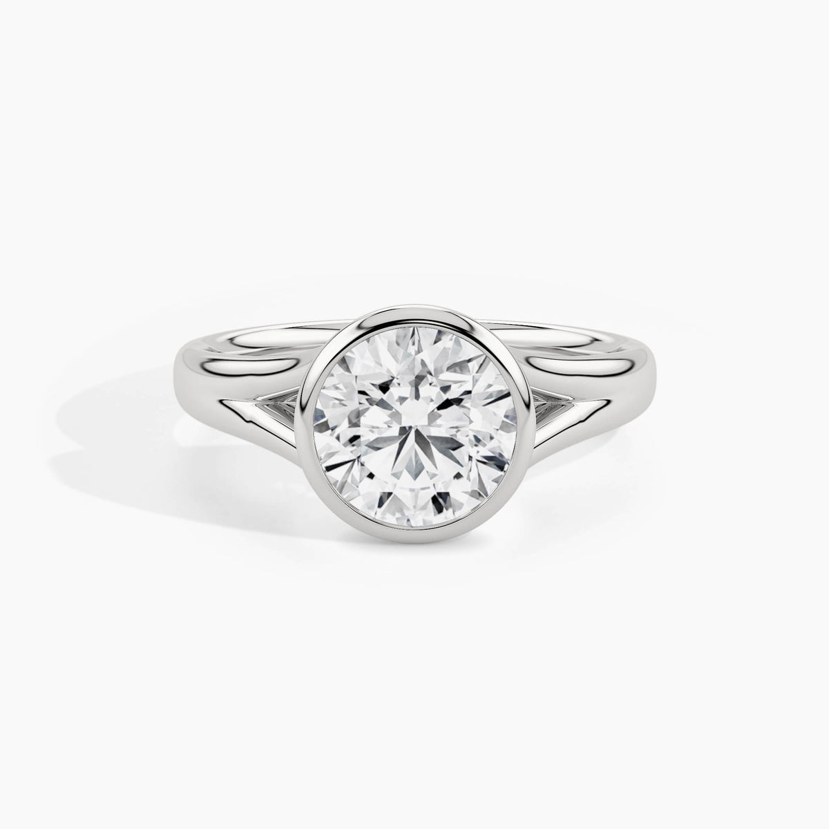 White Gold, Round, down view