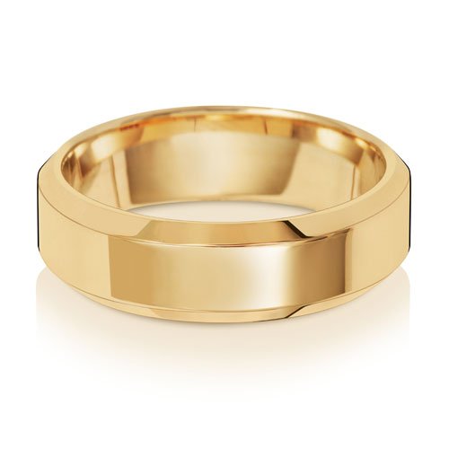 "Soft Court Bevelled" - Wedding Band - Ebony Jewellery Chichester - Bespoke by Ebony