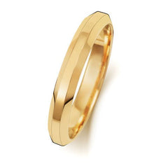 "Soft Court Bevelled" - Wedding Band - Ebony Jewellery Chichester - Bespoke by Ebony