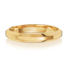 "Soft Court Bevelled" - Wedding Band - Ebony Jewellery Chichester - Bespoke by Ebony