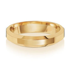 "Soft Court Bevelled" - Wedding Band - Ebony Jewellery Chichester - Bespoke by Ebony